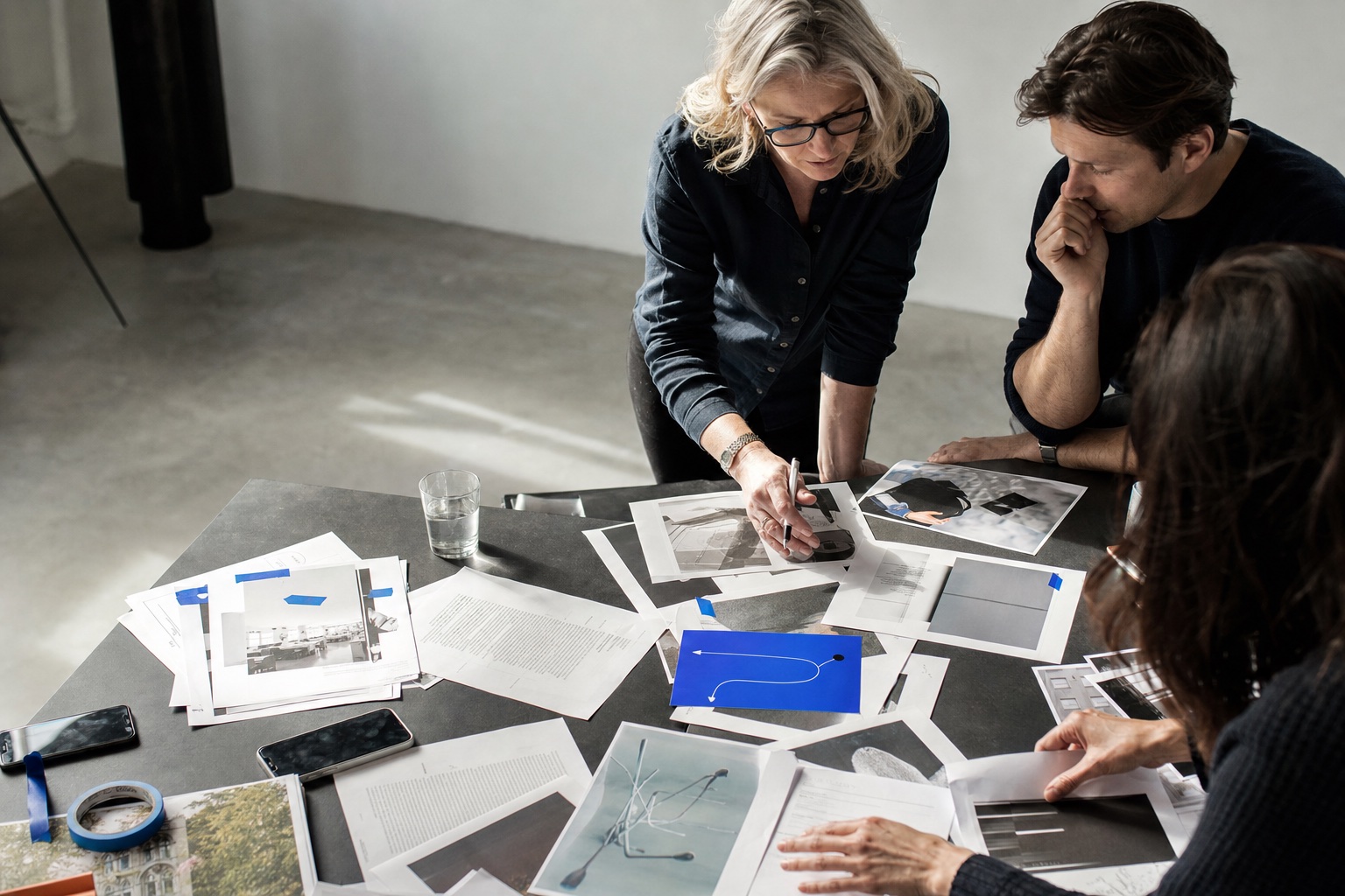 Senior communications specialists challenging and shaping a launch plan